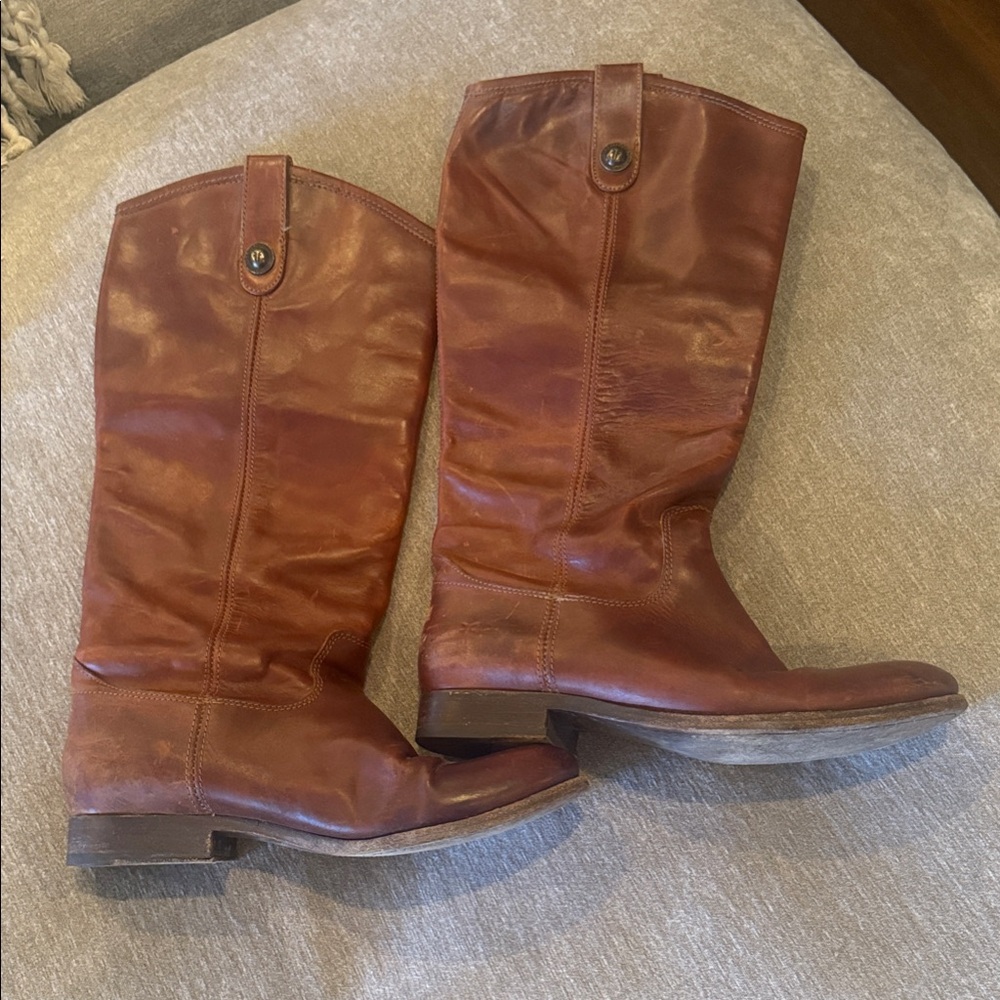Frye “Melissa Button” Leather Riding Boot